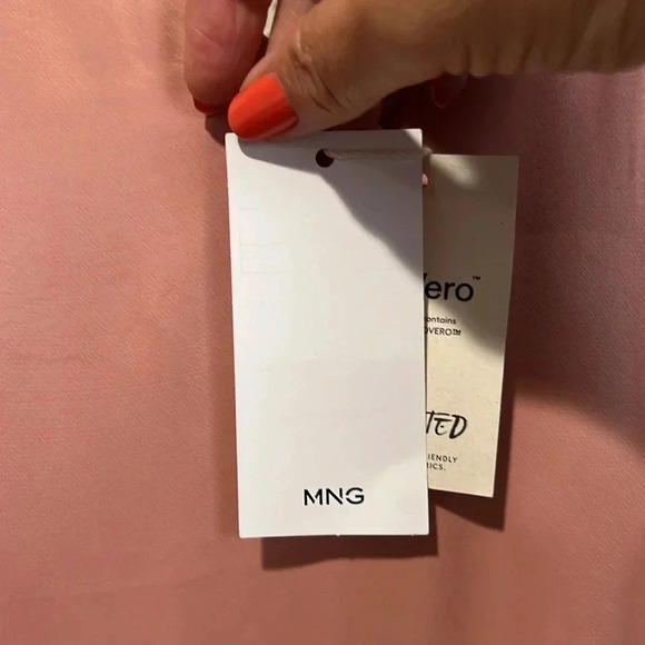 Mango MNG Blush Pink slip dress size small NWT - Picture 10 of 16